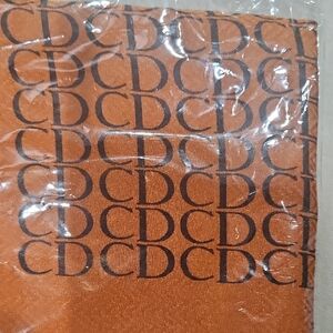 Dior Orange CD Logo Scarf